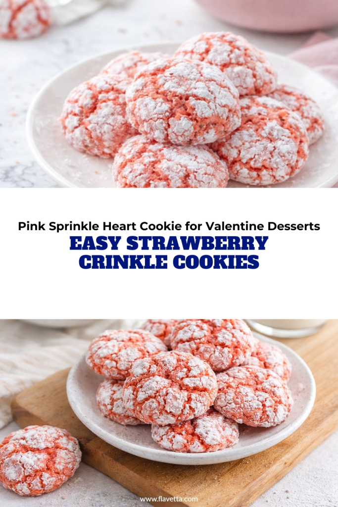 Easy Strawberry Crinkle Cookies - 3 Thumbnail