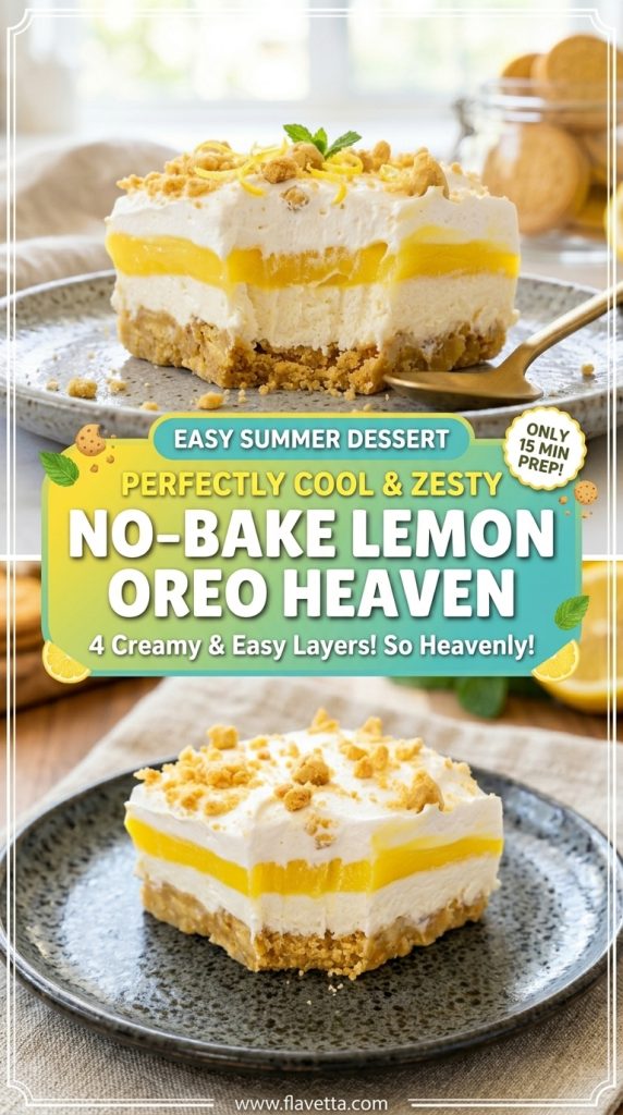 Heavenly Lemon Oreo Dessert - 3 Thumbnail