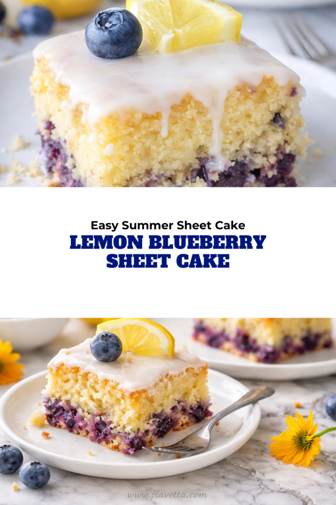 Lemon Blueberry Sheet Cake - 3 Thumbnail
