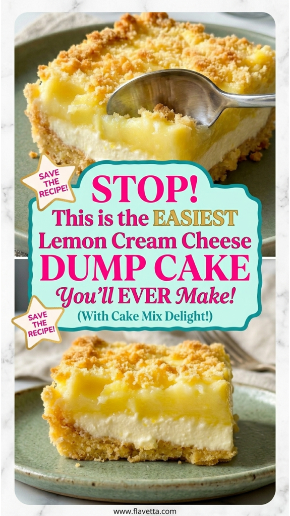 Lemon Cream Cheese Dump Cake - 3 Thumbnail
