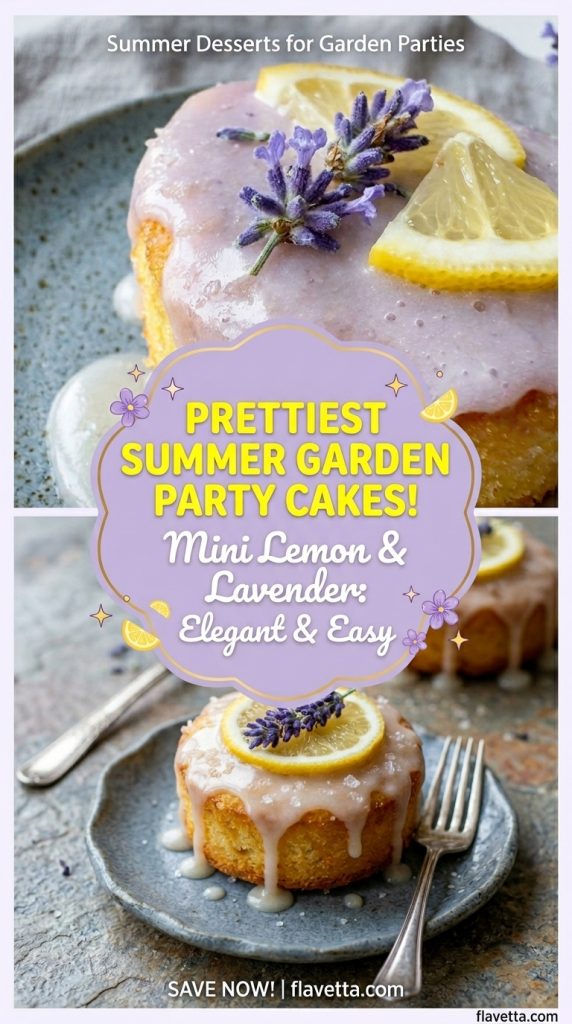 Mini Lemon Cakes with Lavender Glaze - 3 Thumbnail