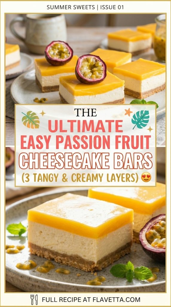 Passion Fruit Cheesecake Bars - 3 Thumbnail