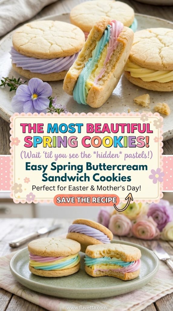 Spring Buttercream Sandwich Cookies - 3 Thumbnail