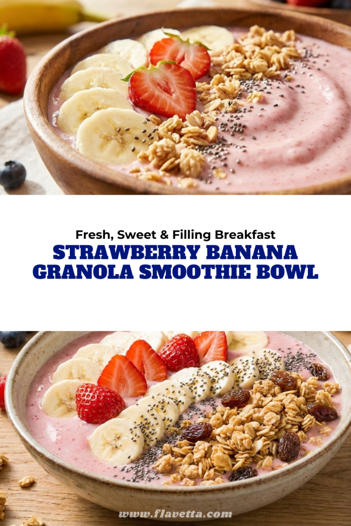Strawberry Banana Granola Smoothie Bowl - 3 Thumbnail