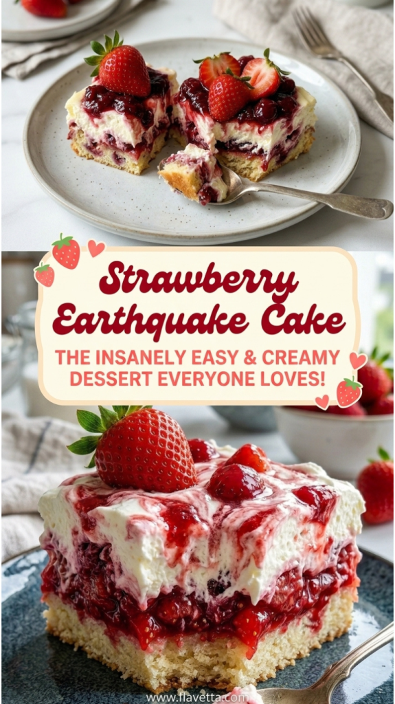 Strawberry Earthquake Cake - 3 Thumbnail
