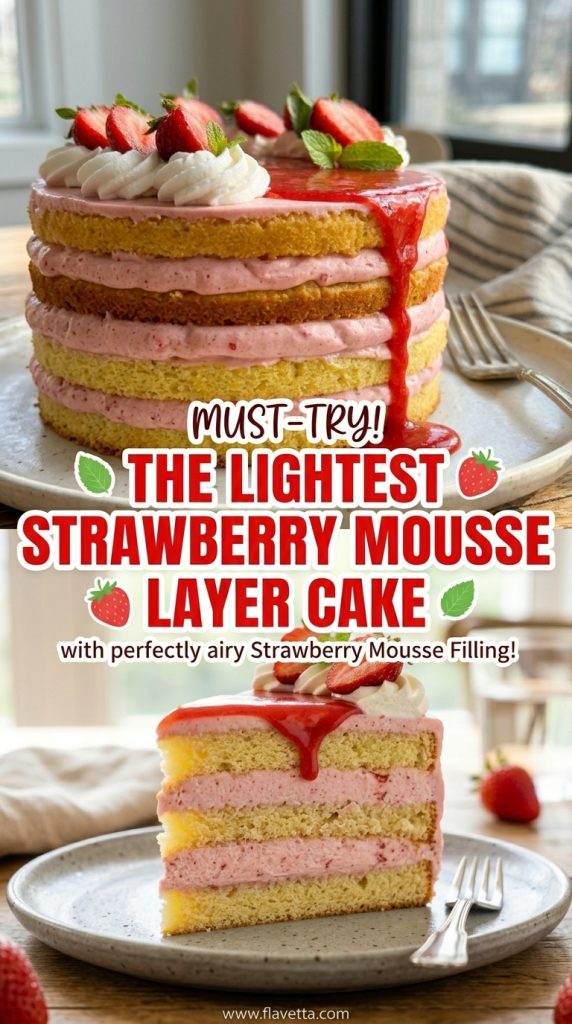Strawberry Mousse Cake - 3 Thumbnail