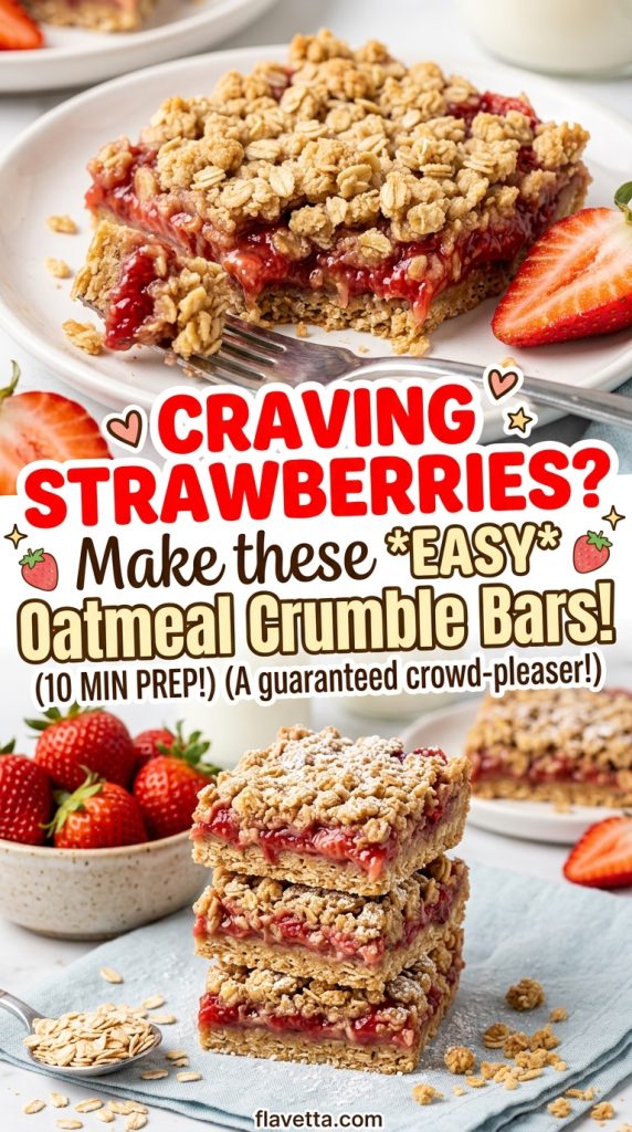 Strawberry Oatmeal Crumble Bars - 3 Thumbnail