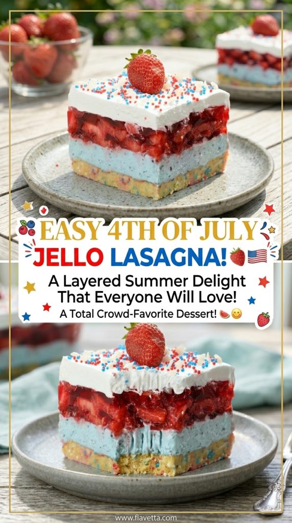 Summer Berry Jello Lasagna - 3 Thumbnail