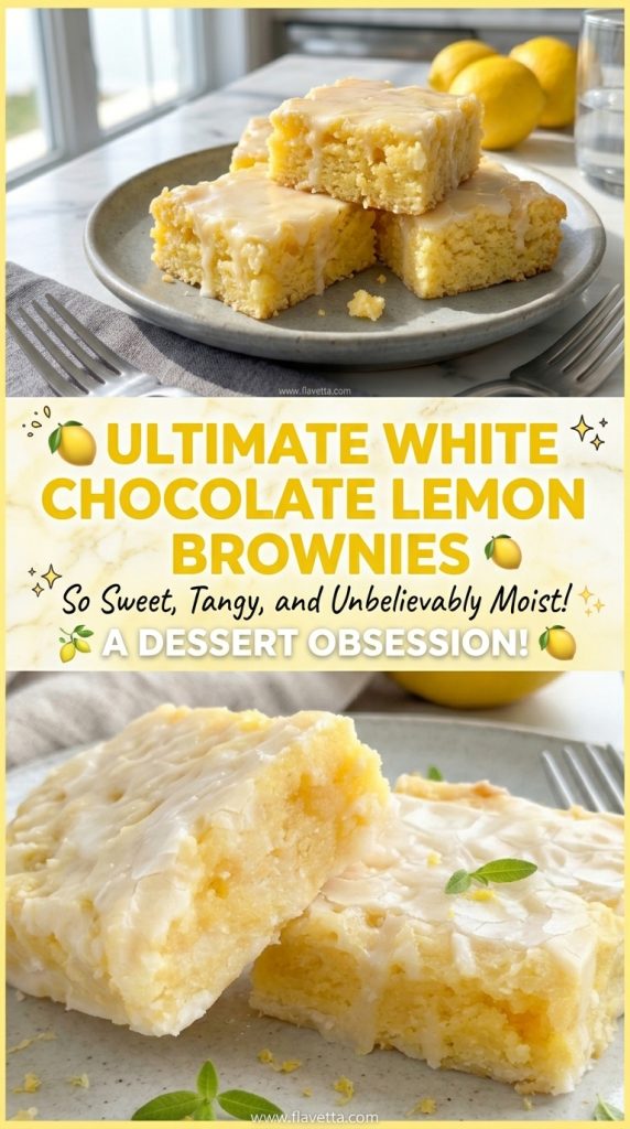 Sweet Lemon Brownies - 3 Thumbnail