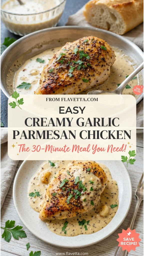 Creamy Garlic Parmesan Chicken Recipe - 3 Thumbnail