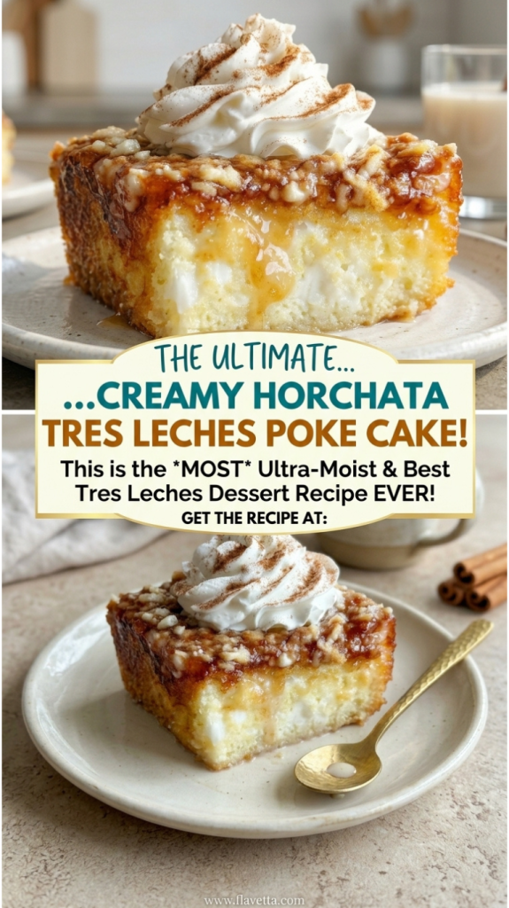 Creamy Horchata Tres Leches Poke Cake - 3 Thumbnail